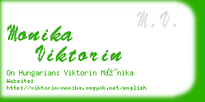 monika viktorin business card